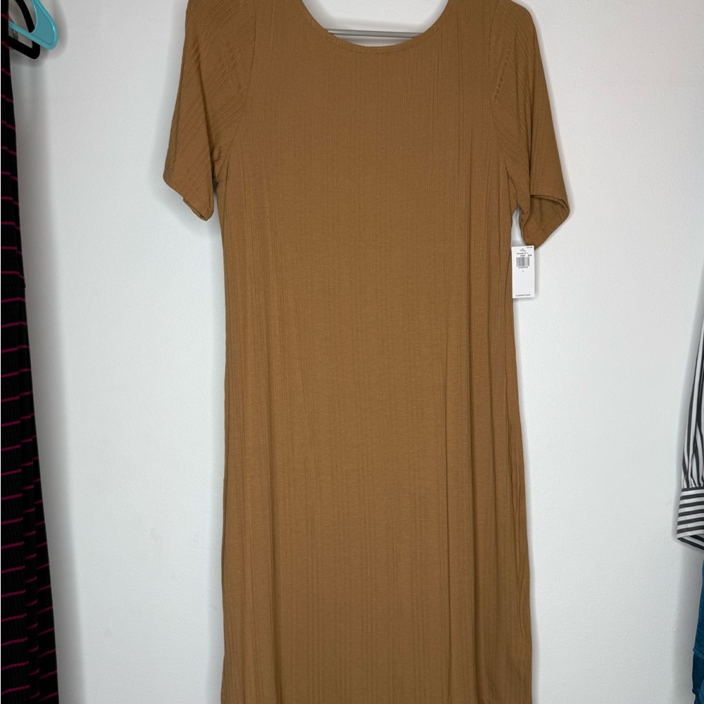 NWT Old Navy Tan T-Shirt Dress